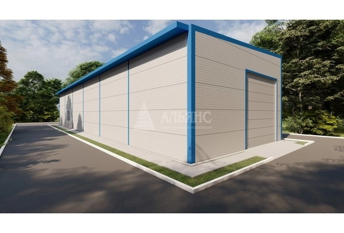 3D визуализация СТО из сэндвич-панелей - фото 3