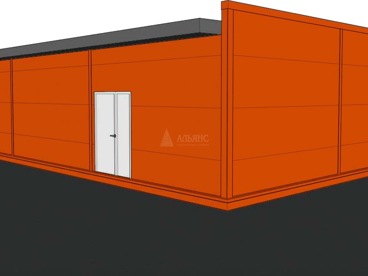 3D визуализация Проект павильона из сэндвич-панелей - фото 9